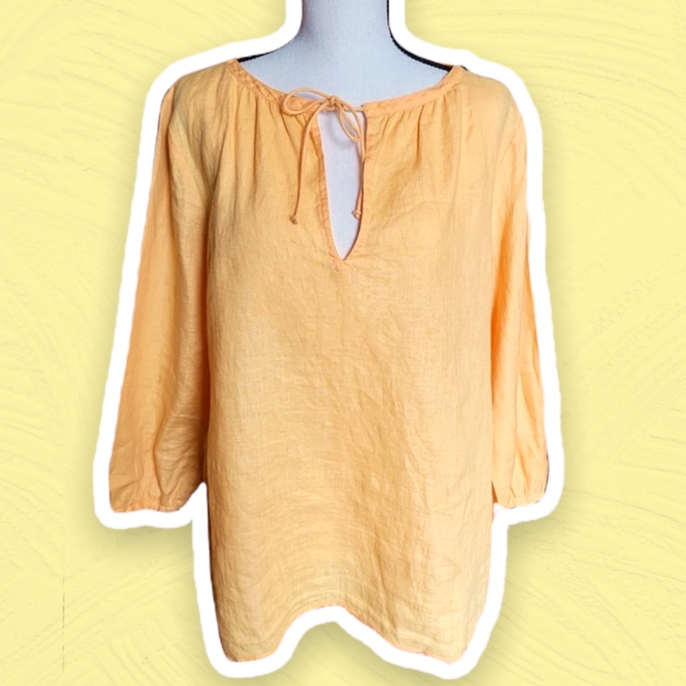 Eileen Fisher Like New 100% Linen Women’s Blouse